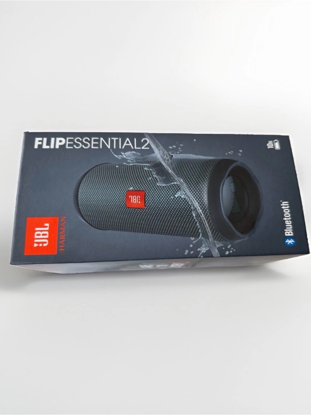JBL Flip Essential 2 Portable Bluetooth Speaker - Black with Red Logo